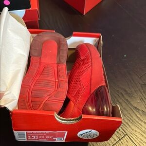 Nike Red Sneakers Bold Monochromatic Design